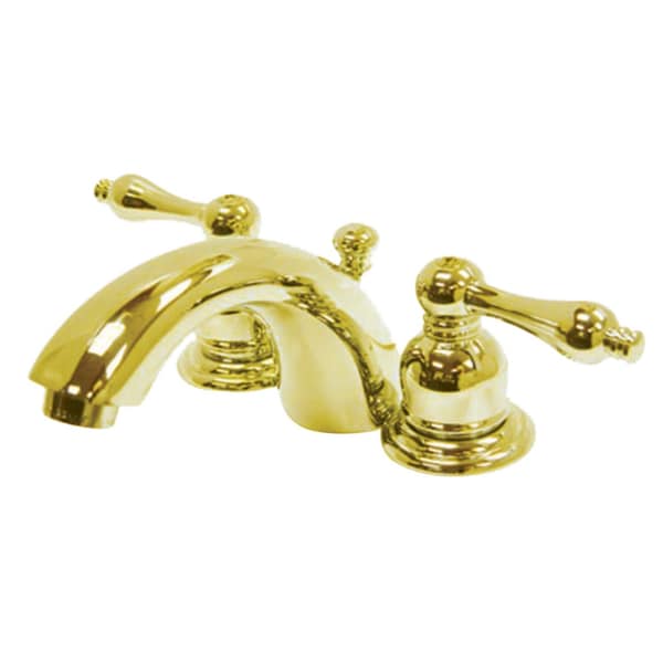 KB942AL Victorian Mini-Widespread Bathroom Faucet, Polished Brass